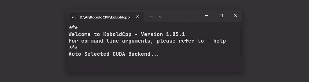 KoboldCPP - Start Terminal